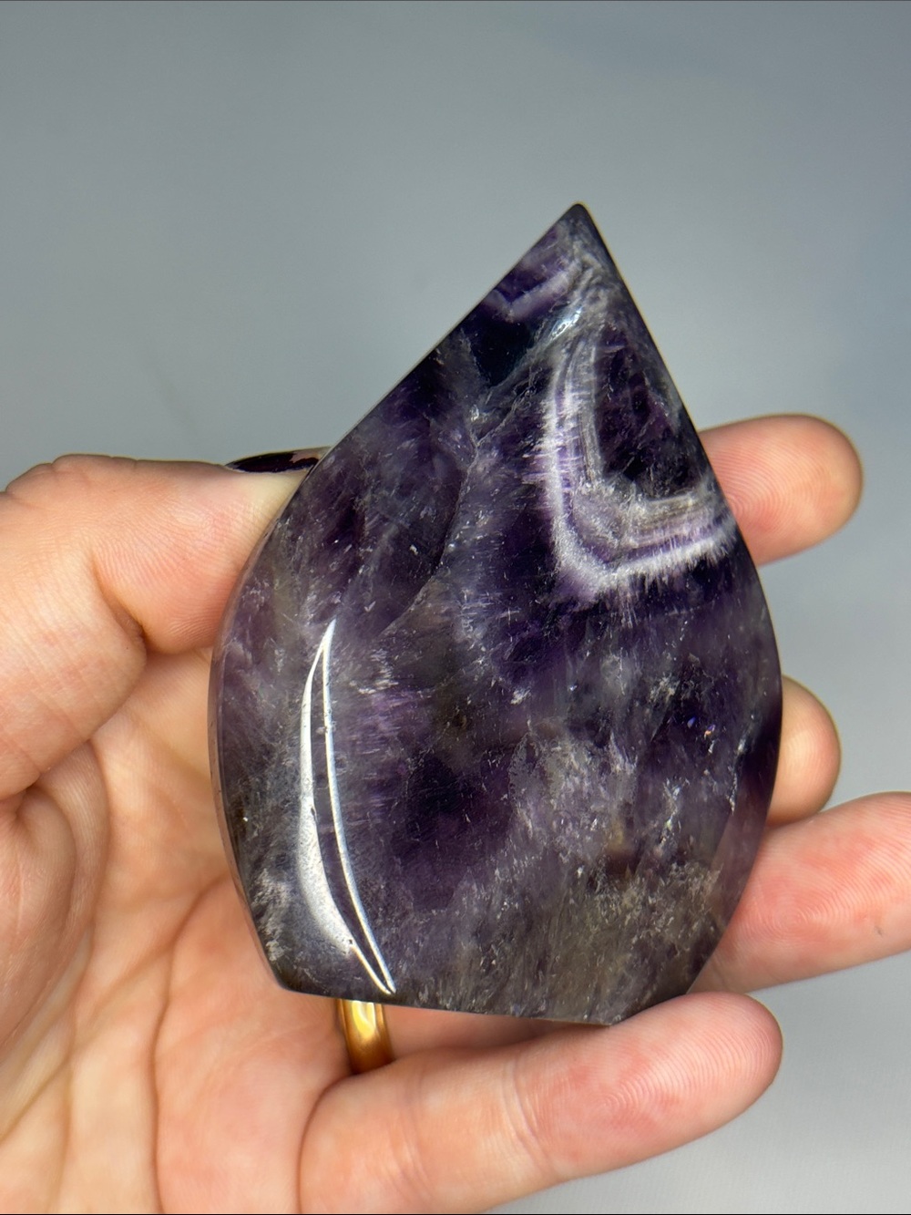 Polished Amethyst Display Piece - Deep Purple Stone